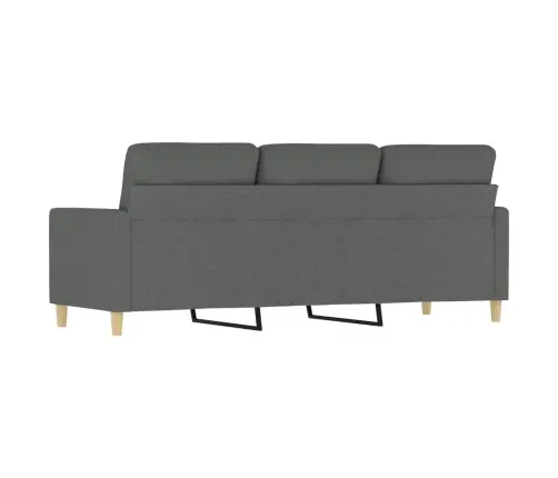 Trivietė Sofa, Tamsiai Pilkos Spalvos, 180cm Audinys