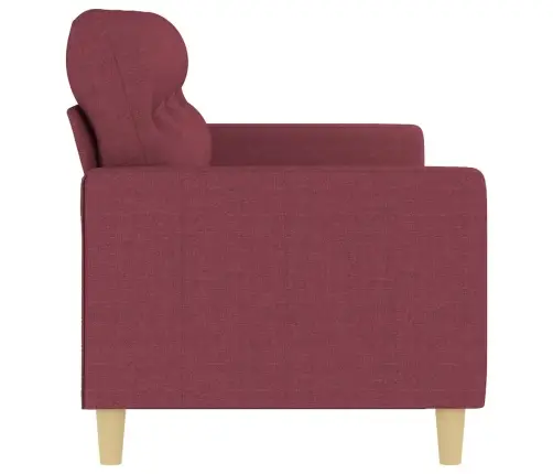 Trīsvietīgs Dīvāns, Vīnsarkans Audums, 180 Cm Vidaxl