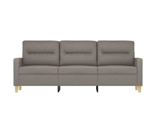 Trīsvietīgs Dīvāns, Pelēkbrūns Audums, 180 Cm Vidaxl