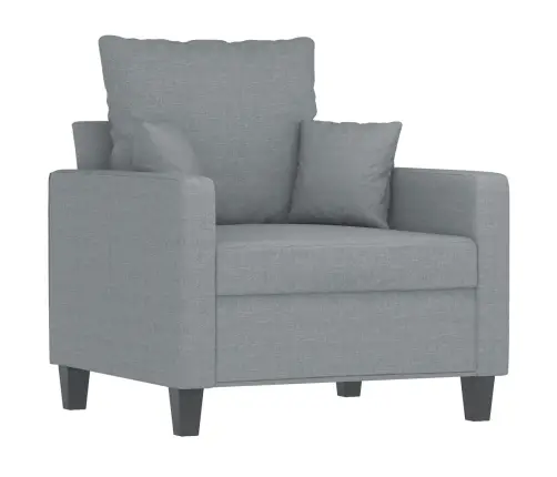 Atpūtas Krēsls, Gaiši Pelēks, 60 Cm, Audums Vidaxl