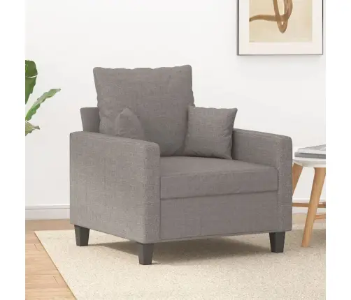 Atpūtas Krēsls, Pelēkbrūns, 60 Cm, Audums Vidaxl