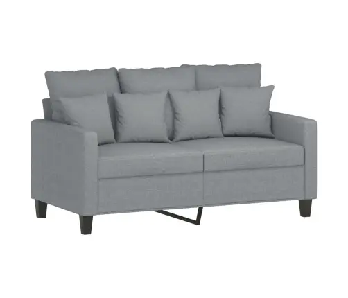 Divvietīgs Dīvāns, Gaiši Pelēks, 120 Cm, Audums Vidaxl