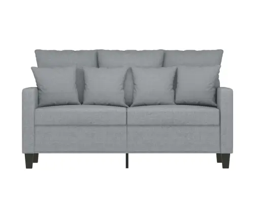 Divvietīgs Dīvāns, Gaiši Pelēks, 120 Cm, Audums Vidaxl