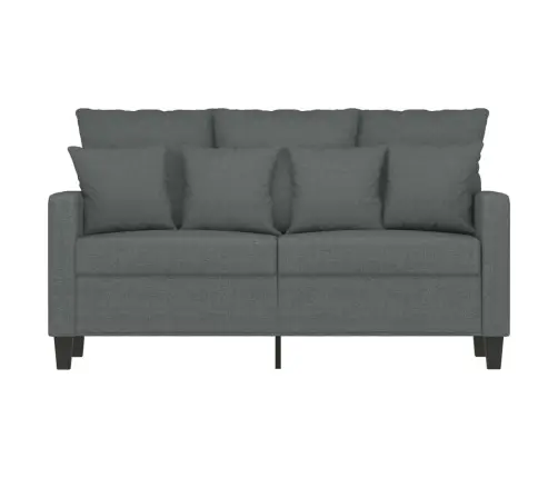 Dvivietė Sofa, Tamsiai Pilkos Spalvos, 120cm Audinys