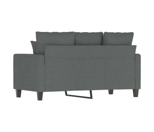 Dvivietė Sofa, Tamsiai Pilkos Spalvos, 120cm Audinys