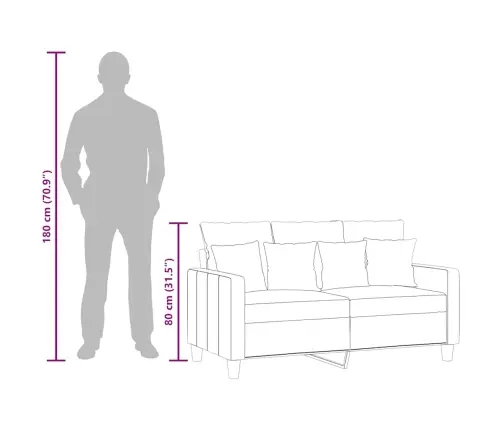 Divvietīgs Dīvāns, Tumši Pelēks Audums, 120 Cm Vidaxl