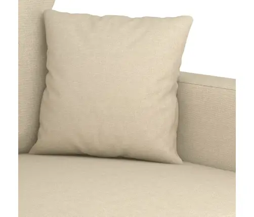 Divvietīgs Dīvāns, Krēmkrāsas Audums, 120 Cm Vidaxl