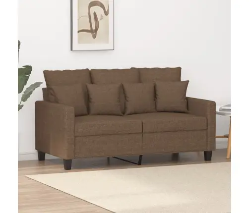 Dvivietė Sofa, Rudos Spalvos, 120cm Audinys