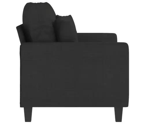 2-Kohaline Diivan, Must, 120 cm Kangas