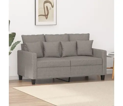 Divvietīgs Dīvāns, Pelēkbrūns Audums, 120 Cm Vidaxl