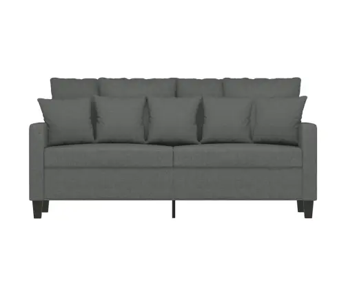 Divvietīgs Dīvāns, Tumši Pelēks Audums, 140 Cm Vidaxl