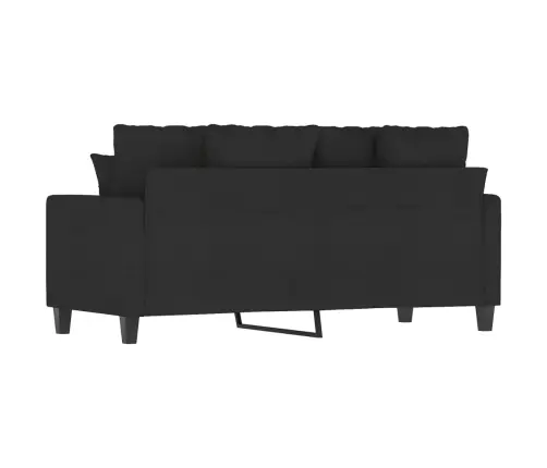 Dvivietė Sofa, Juodos Spalvos, 140cm Audinys