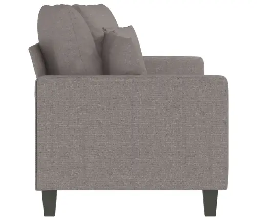 Divvietīgs Dīvāns, Pelēkbrūns Audums, 140 Cm Vidaxl