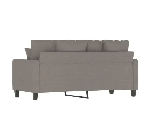 Divvietīgs Dīvāns, Pelēkbrūns Audums, 140 Cm Vidaxl