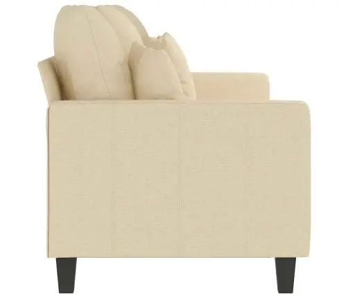 Kolmekohaline Diivan, Kreemjasvalge, 180 Cm Kangas