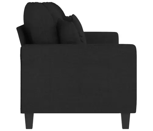Trivietė Sofa, Juodos Spalvos, 180cm Audinys