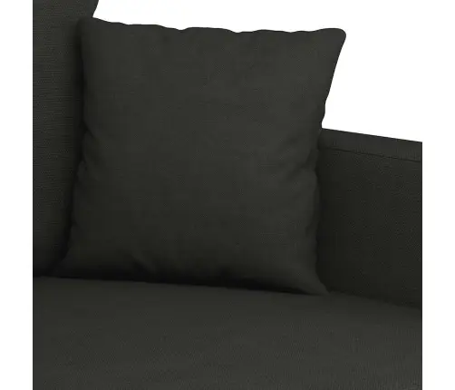 Trivietė Sofa, Juodos Spalvos, 180cm Audinys