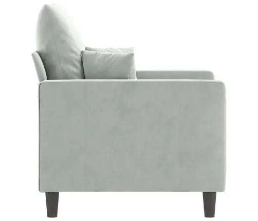 Atpūtas Krēsls, Gaiši Pelēks, 60 Cm, Samts Vidaxl