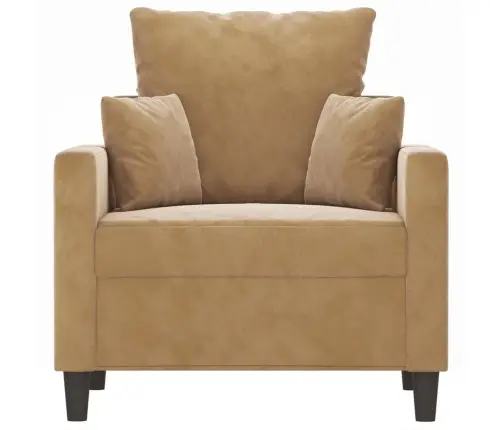 Krėslas, Rudos Spalvos, 60cm Aksomas