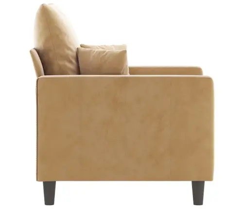 Krėslas, Rudos Spalvos, 60cm Aksomas