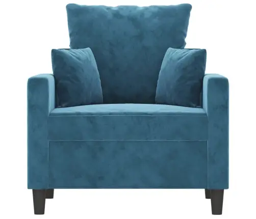 Atpūtas Krēsls, Zils, 60 Cm, Samts Vidaxl