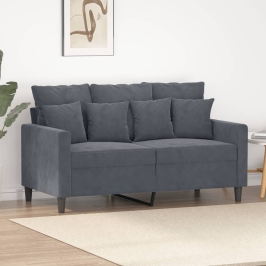 2-Kohaline Diivan, Tumehall, 120 cm Samet