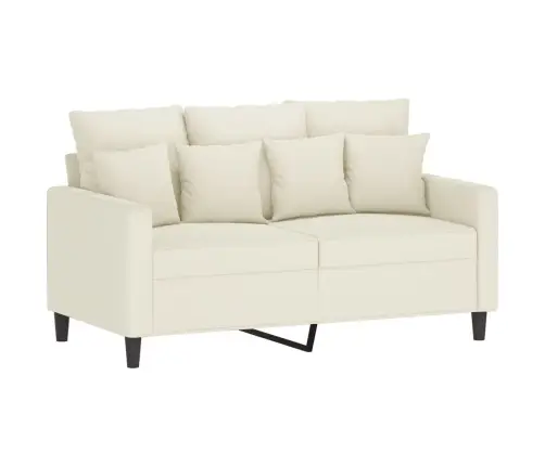 Divvietīgs Dīvāns, Krēmkrāsas, 120 Cm, Samts Vidaxl