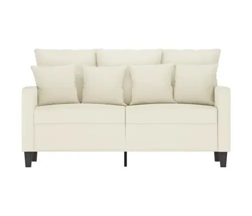 Divvietīgs Dīvāns, Krēmkrāsas, 120 Cm, Samts Vidaxl