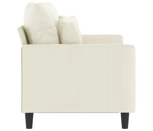 Divvietīgs Dīvāns, Krēmkrāsas, 120 Cm, Samts Vidaxl