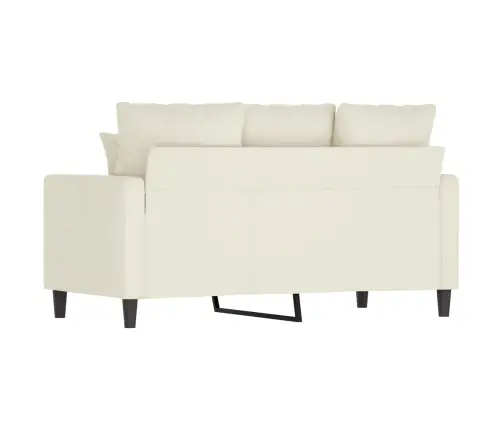 Divvietīgs Dīvāns, Krēmkrāsas, 120 Cm, Samts Vidaxl