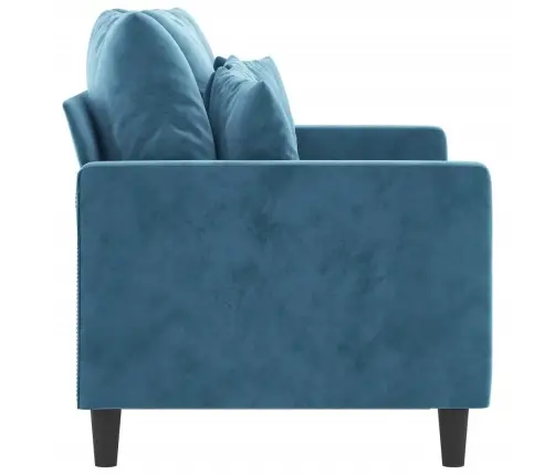 Divvietīgs Dīvāns, Zils, 120 Cm, Samts Vidaxl