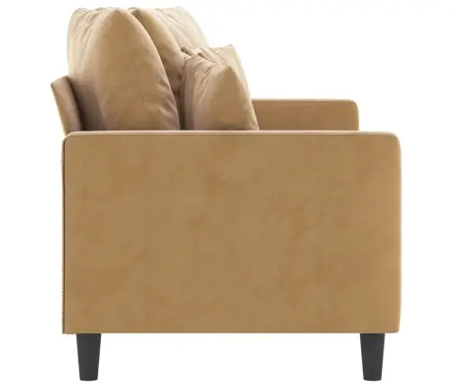 Divvietīgs Dīvāns, Brūns, 140 Cm, Samts Vidaxl