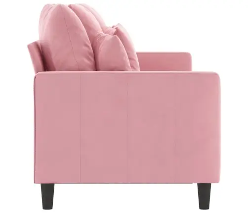 Trīsvietīgs Dīvāns, Rozā, 180 Cm, Samts Vidaxl