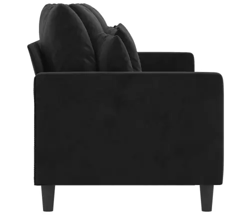 Trīsvietīgs Dīvāns, Melns, 180 Cm, Samts Vidaxl