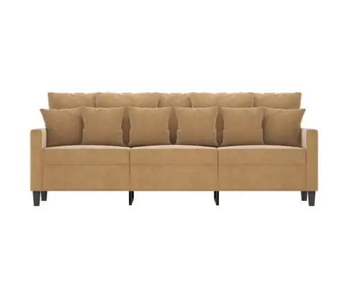 3-Kohaline Diivan, Pruun, 180 cm Samet