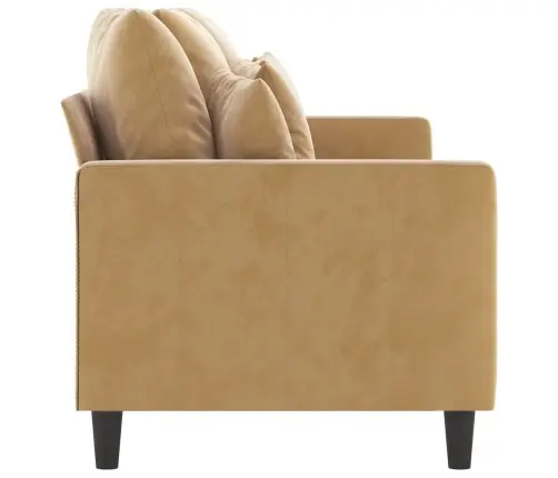 3-Kohaline Diivan, Pruun, 180 cm Samet