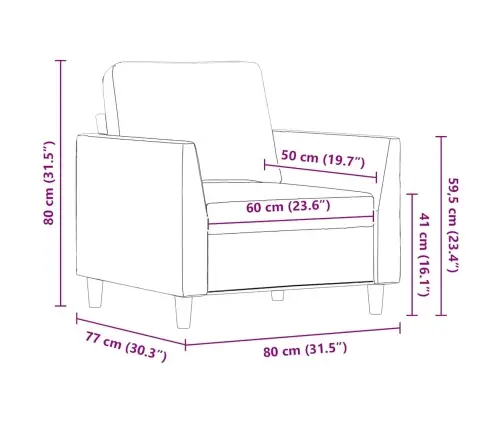 Atpūtas Krēsls, Melns, 60 Cm, Mākslīgā Āda Vidaxl