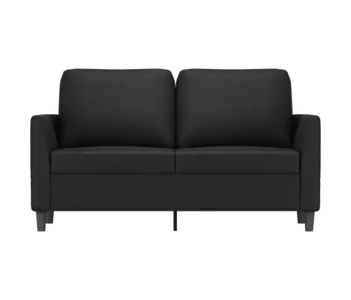 Divvietīgs Dīvāns, Melns, 120 Cm, Mākslīgā Āda Vidaxl