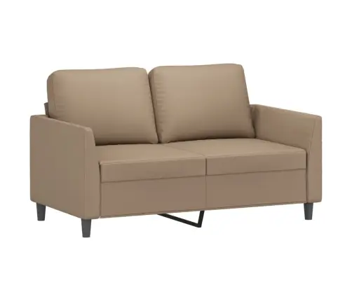 Divvietīgs Dīvāns, Kapučīno Krāsa, 120 Cm, Mākslīgā Āda Vidaxl
