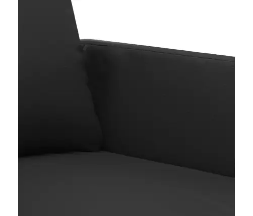 Divvietīgs Dīvāns, Melns, 140 Cm, Mākslīgā Āda Vidaxl