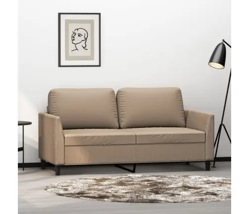 Divvietīgs Dīvāns, Kapučīno Krāsa, 140, Mākslīgā Āda Vidaxl