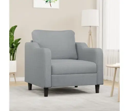 Atpūtas Krēsls, Gaiši Pelēks, 60 Cm, Audums Vidaxl