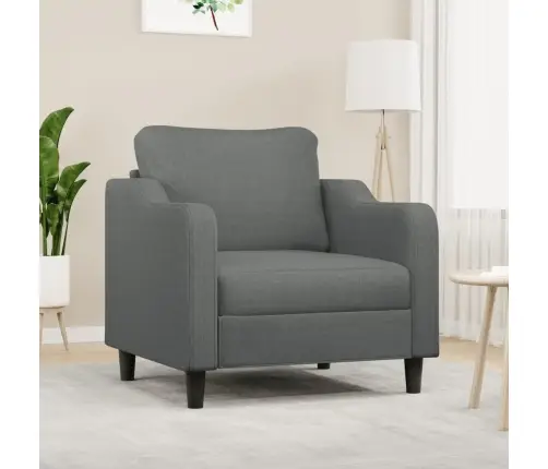 Krėslas, Tamsiai Pilkos Spalvos, 60cm Audinys