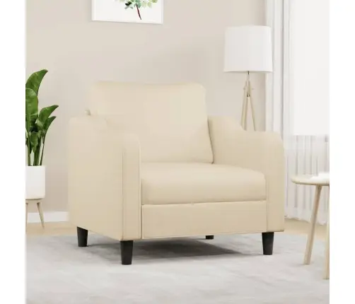 Atpūtas Krēsls, Krēmkrāsas, 60 Cm, Audums Vidaxl