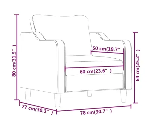 Atpūtas Krēsls, 60 Cm, Vīnsarkans Audums Vidaxl