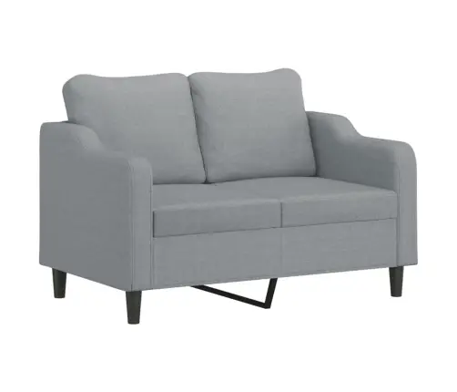 Divvietīgs Dīvāns, Gaiši Pelēks, 120 Cm, Audums Vidaxl