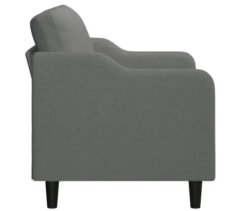 Dvivietė Sofa, Tamsiai Pilkos Spalvos, 120cm Audinys