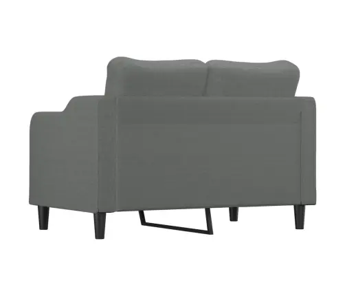 Dvivietė Sofa, Tamsiai Pilkos Spalvos, 120cm Audinys