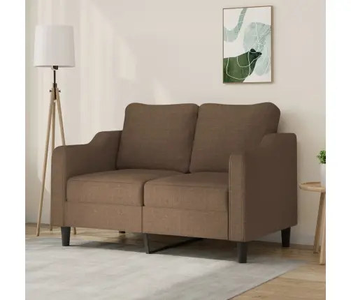 2-Kohaline Diivan, Pruun, 120 cm Kangas