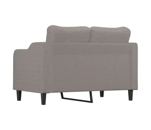 Divvietīgs Dīvāns, Pelēkbrūns Audums, 140 Cm Vidaxl